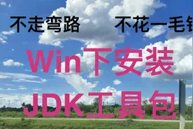 Win下安装jdk，命令提示符和控制面板来帮忙，简单易学最直接。视频封面