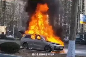 理想再现安全事故，理想L9路边起火，车主讲述惊魂时刻！视频封面