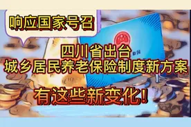 四川出台城乡居民养老保险制度新方案：来看看养老金有什么新变化视频封面