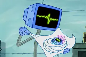 痞老板和他的电脑人有了宝宝像极了孩子的生长过程，海绵宝宝