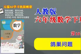 元儒学习机 人教版六年级数学下册视频教学课程10《鸽巢问题》视频封面