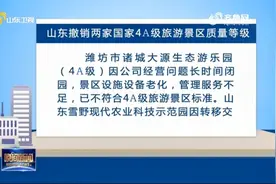 重磅！山东撤销两家国家4A级旅游景区质量等级，来看看具体内容视频封面
