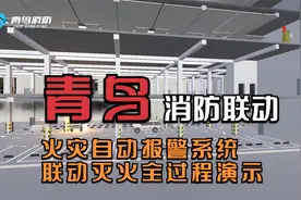 北大青鸟火灾自动报警系统联动灭火全过程演示视频封面