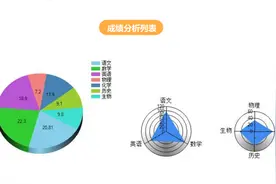 自动生成成绩图形展示表，家里有上学的小孩，或许可以用的上。