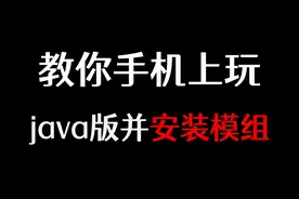 教你手机上玩玩java版并安装模组