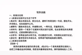 高中语文作文，议论文标准议论段写作指导，段落5环节如何写