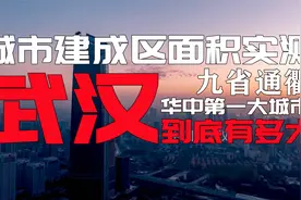 华中第一大城市武汉，到底有多大，大武汉城市建成区面积实测视频封面