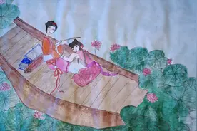 国画美人绘画教程《夏日荷塘绿盛   美人花中躺》视频封面