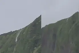 超强台风灿都袭来！台湾宜兰出现“瀑布倒流”水柱沿山体逆流而上视频封面