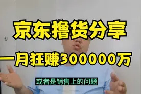 京东撸货投入10000块，一月狂赚300000多万，看他们路子有多野！视频封面