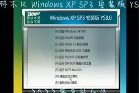 雨林木风 Windows XP SP3 安装版 YS8.0视频封面