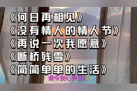 《何日再相见》《没有情人的情人节》《再说一次我愿意》视频封面
