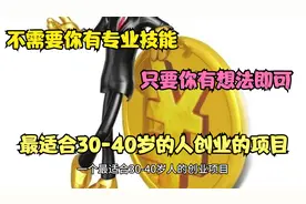 最适合30-40岁的人创业的项目来了视频封面