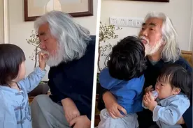 69岁张纪中与儿子玩闹，却遭无情吐槽不刮胡子，豪宅内景超抢眼视频封面