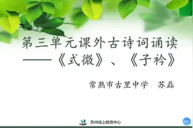 2022年3月25日八下《式微》《子衿视频封面