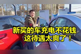 买的新能源汽车太爱了，充电都不用花钱，这20万的车买值了视频封面