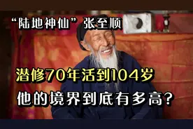 “陆地神仙”张至顺：潜修70年活到104岁，他的境界到底有多高？