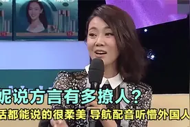 闫妮说方言有多撩人？陕西话都能说的很柔美，导航配音听懵外国人视频封面