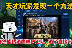 天才玩家发现一方法！竟能秒退鹰眼护卫队，想退出的抓紧了视频封面