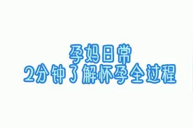 2分钟了解怀孕全过程，感受下孕妈的身体变化，才懂得其中的心酸视频封面