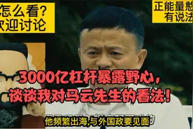 3000亿杠杆暴露野心，谈谈我对马云先生的看法！视频封面