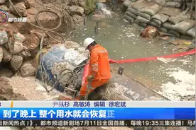 漏损管道完成抢修 下午逐步恢复供水视频封面