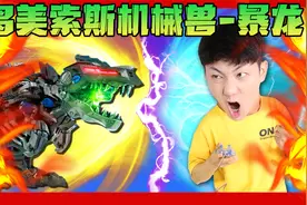 坤坤和巨型机械暴龙对决，结果会是什么样子呢？视频封面