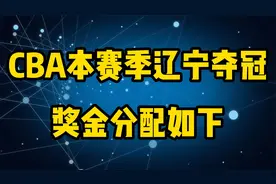 CBA本赛季辽宁夺冠，奖金分配如下，你心中的奖金是怎么分配的呢视频封面