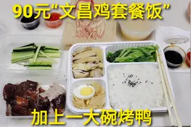外卖90元“文昌鸡套餐饭”，鸡肉和鸭肉一起吃，哪个更吸引人