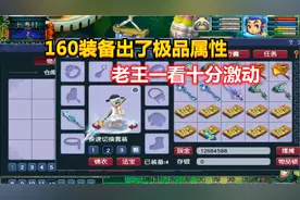 梦幻西游：鉴定160级装备出了这么极品的属性，老王一看十分激动视频封面