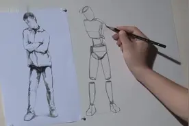 素描入门教程：人体比例与基本型教学，零基础必看哦视频封面