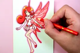 山茶花精灵王椿的画法，这样画出来的椿又逼真又有层次感