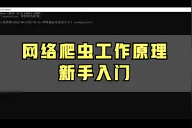 几句话解释清楚有百万年薪机会网络爬虫的原理视频封面