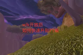 魔兽世界怀旧服：wlk开放后，如何快速升到71级视频封面