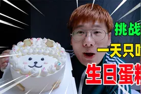 挑战一天只吃生日蛋糕，不花一分钱我包下500亩草原过生日！视频封面