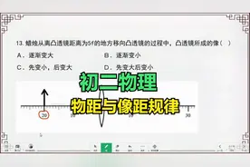 初二物理：凸透镜中像距与物距的变化规律精髓，赶紧收藏