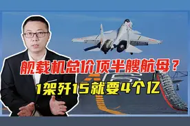 舰载机总价顶半艘航母？1架歼15就要4个亿，国力差根本用不起视频封面