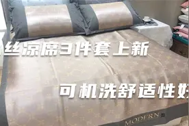 冰丝凉席3件套上新，可机洗超方便，耐磨性好舒适度高夏日首选！视频封面