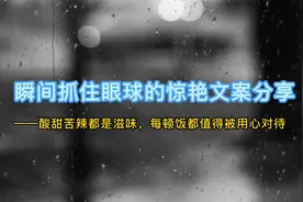 【摘录】酸甜苦辣都是滋味每顿饭都值得被用心对待｜惊艳文案分享视频封面