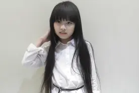 10岁小女孩超长发剪成齐肩短发，乖巧很可爱，好打理