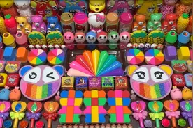 100多种无硼砂材料史莱姆混泥，过程太满足，好玩的停不下来