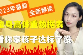 2023年最新《儿童青少年身高体重数据表》，你家孩子达标了吗视频封面
