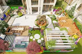 2020年火爆的网红风格庭院花园，高端民宿户外拍照餐厅设计效果图视频封面