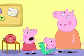 小猪佩奇：佩奇用法语和乔治对话，可是乔治完全听不懂