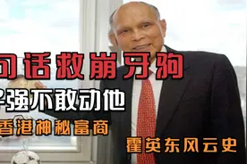 一句话救崩牙驹，张子强不敢动他，揭秘香港神秘富商霍英东风云史视频封面