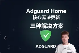 Adguard Home无法更新核心，三种解决方案，任选其一。视频封面