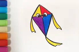 儿歌多多儿童简笔画 形状怪物温迪 春分到春风起 宝宝一起画风筝视频封面