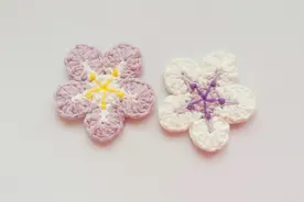 钩针编织 配色非常好看的装饰花朵 钩法简单超级可爱视频封面