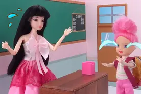 芭比上学剧：期末考试迟到不准进考场，小紫梦要急哭了视频封面