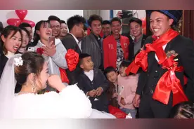 实拍贵州农村结婚习俗，新郎新娘天生一对